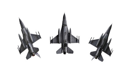 f-16 military jet planes in flight
