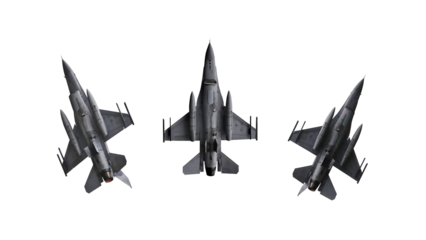 f-16 military jet planes in flight