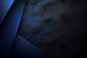 Black navy blue abstract texture background. Color gradient. Dark matte