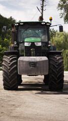 Tractor working at the farm