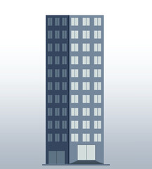 Tower Tall City building Illustration, Skyscraper Real Estate habitable building Silhouette