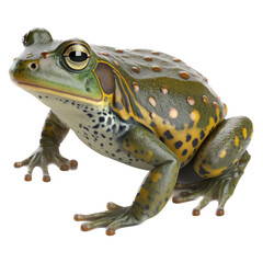 isolated bullfrog, frog, spring, transparent background, cute, png, bullfrog, generative ai