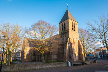 Village church (Dutch: dorpskerk) in the place of Spijkenisse, close to Rotterdam, The Netherlands