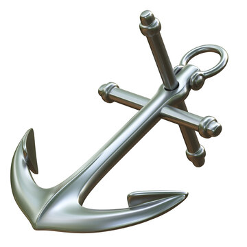 Anchor isolated 3d rendering