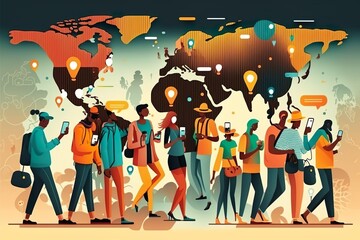 The Global Connectivity of Social Networking: Diverse People Thriving in a Digital World. Generative AI.