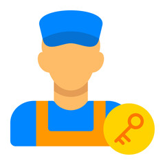 Locksmith Flat Icon