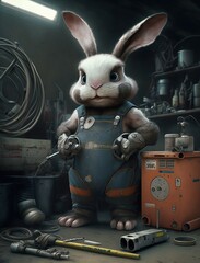 bunnies as people