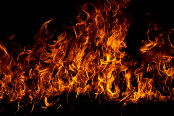 Blaze fire flame texture for banner background.