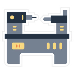 Lathe Sticker Icon