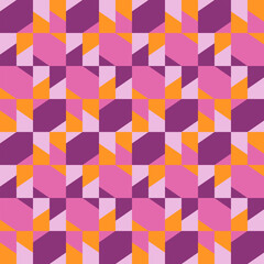 A simple and clear geometric ornament for decorating any surfaces or things. Seamless pattern.