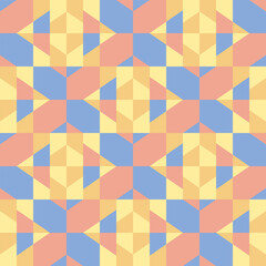 A simple and clear geometric ornament for decorating any surfaces or things. Seamless pattern.