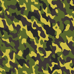 Camouflage seamless pattern. Abstract modern vector military backgound. Fabric textile print tamplate.