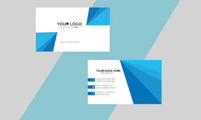 Modern business card template. Visiting card for business and personal use.