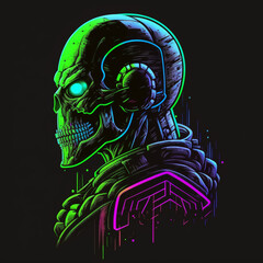  Cosmic Skull Intricate Space-Inspired Art for Sci-Fi Fans, Halloween, and Alternative Decor