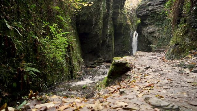 Time exposure from the waterfall near the Tinkeler chapel in the german city Bernkastel-Kues