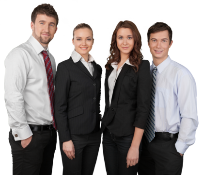 group of young professionals