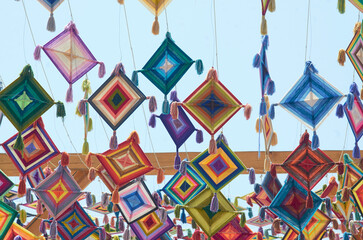 huichol, ojo de dios, jalisco, mexico, tejido a mano, artesania
