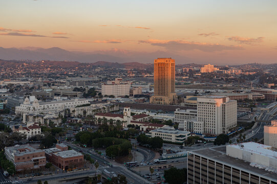 Los Angeles Union Station at Sunset