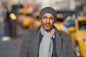 Portrait on an Afro-American man - street photoraphy