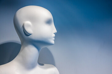 mannequin at a shop window