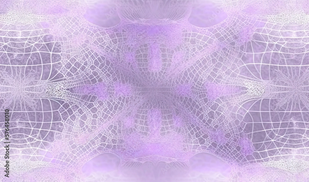 Poster a purple and white abstract background with a pattern of circles. generative ai