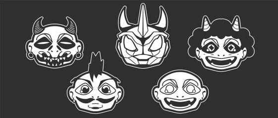 Throwback Collection: Y2K Retro Characters in 90s Vector Set Graphics