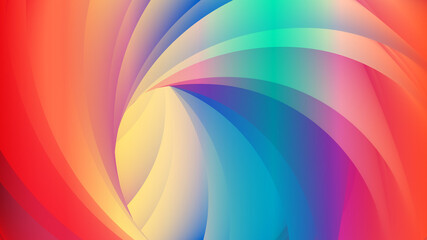 Gradient colorful background. Colorful waves twirl background. Rainbow colors abstract pattern. Colorful waves pattern.