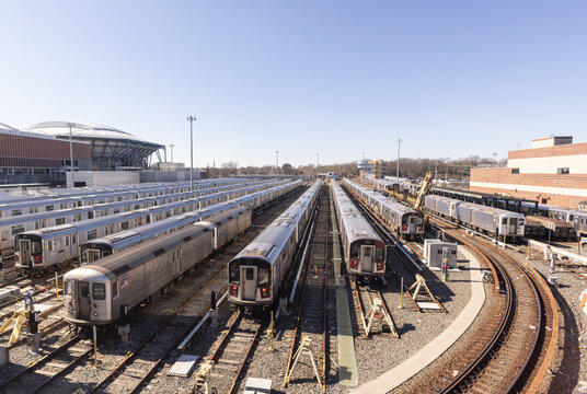 Subway Train Depot In Queens - Street Photoraphy