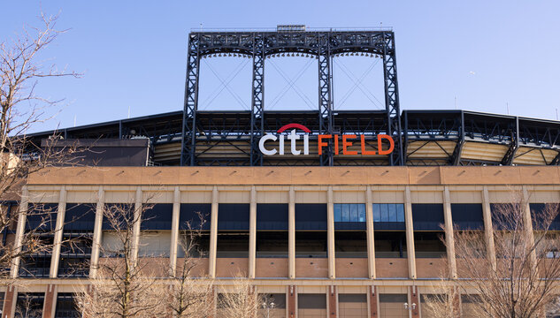 Citi Field Stadium In Queens - Home Of The New York Mets - Street Photoraphy