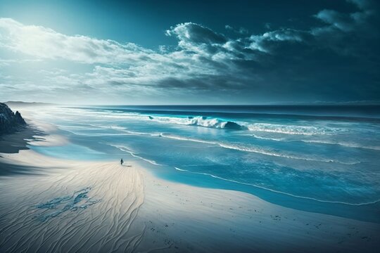 Sufers Beach. Generative ai. 