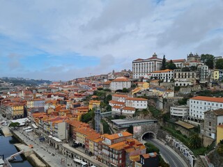 Fototapeta na wymiar view of the city of porto in portugal