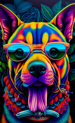 Dog with Sunglasses created
with Generative Al technology