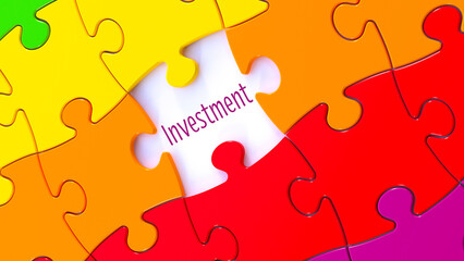 Fototapeta premium Investment puzzle