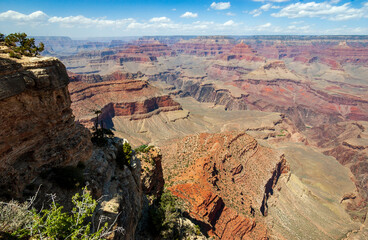Overlook on the Rim's Edge of Grand Canyon National Park
