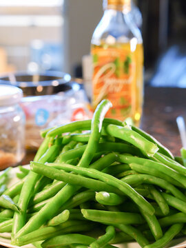 Steamed green Beans