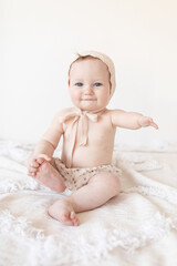 infant baby girl with limb difference disability