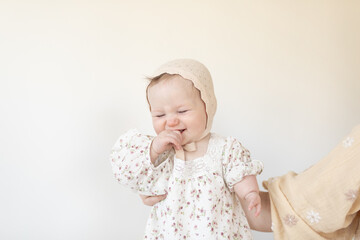 infant baby girl with limb difference disability