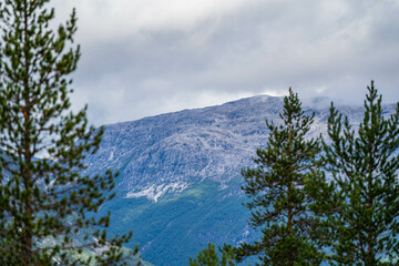 clouds over the mountains