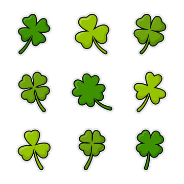 Collections of Clover Leaf sticker decals