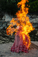 fire in the forest