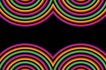 Beautiful colourful vintage rainbow gradient design background template elements