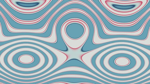 Hypnotic psychedelic animation.  Seamless pattern with circles