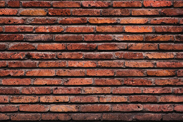 old red brick wall texture background