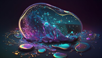 Glitter smile liquid. Super Realistic. Use in your projects. Background.