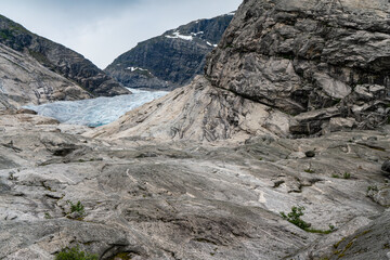 Fototapeta na wymiar Gletscherzunge am Nigardsbreen