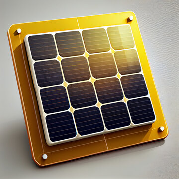 Solar panel created with Generative AI technology