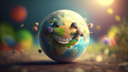 International Day of Happiness. Generative AI.