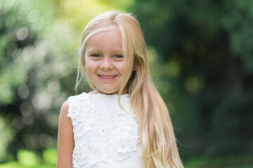 Smiling beautiful child portrait