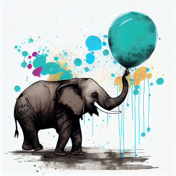 balloon and elephant