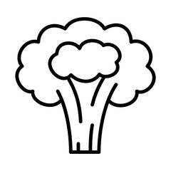 Broccoli Icon Logo Design Vector Template Illustration Sign And Symbol Pixels Perfect